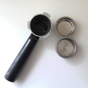 Krups XP2070 Coffee & Espresso Portafilter Holder With 1 & 2 Cup Baskets EUC